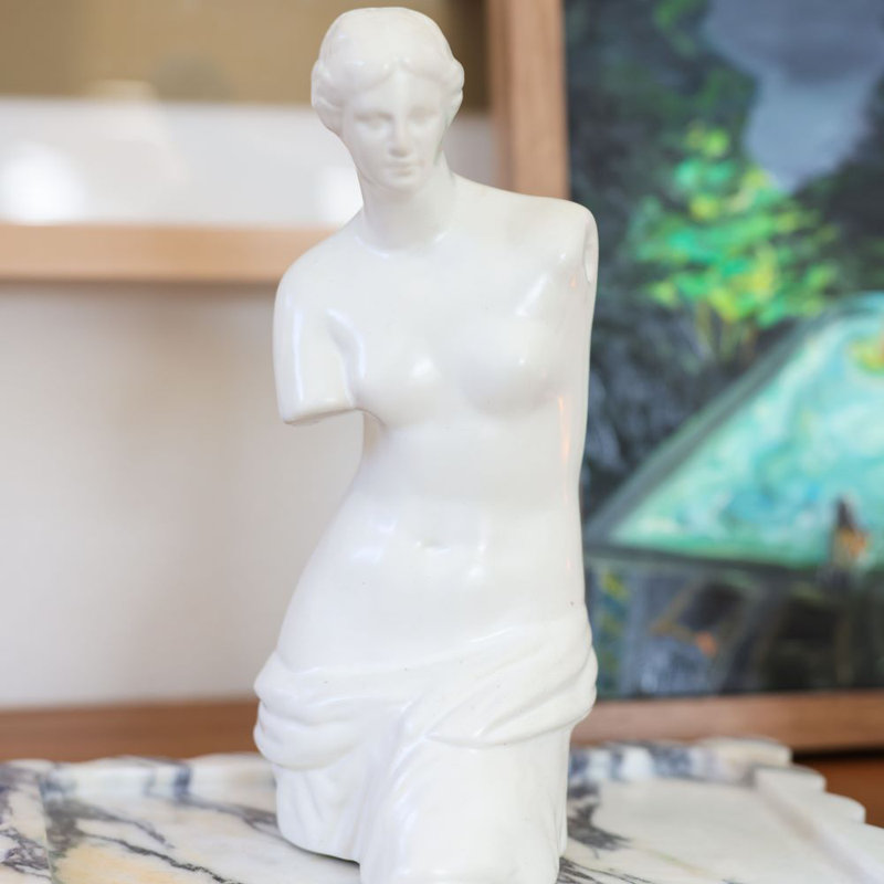 Vénus en céramique 9,9 po, blanc mat