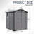 6X6 FT Plastic Outdoor Storage Shed - Lockable Resin Tool Shed With Window & Floor-123794635
