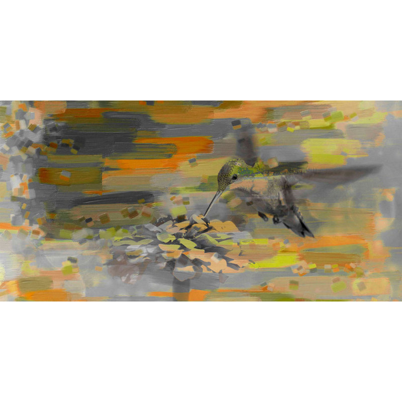 «Whirly Bird» par Parvez Taj - reproduction sur toile tendue, H 12 po x l 24 po x 1,5 po