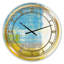 Gris et jaune bleu abstrait X - horloge murale moderne-50582008