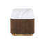 Table basse rectangulaire en marbre avec base dorée Kirtin-954300752