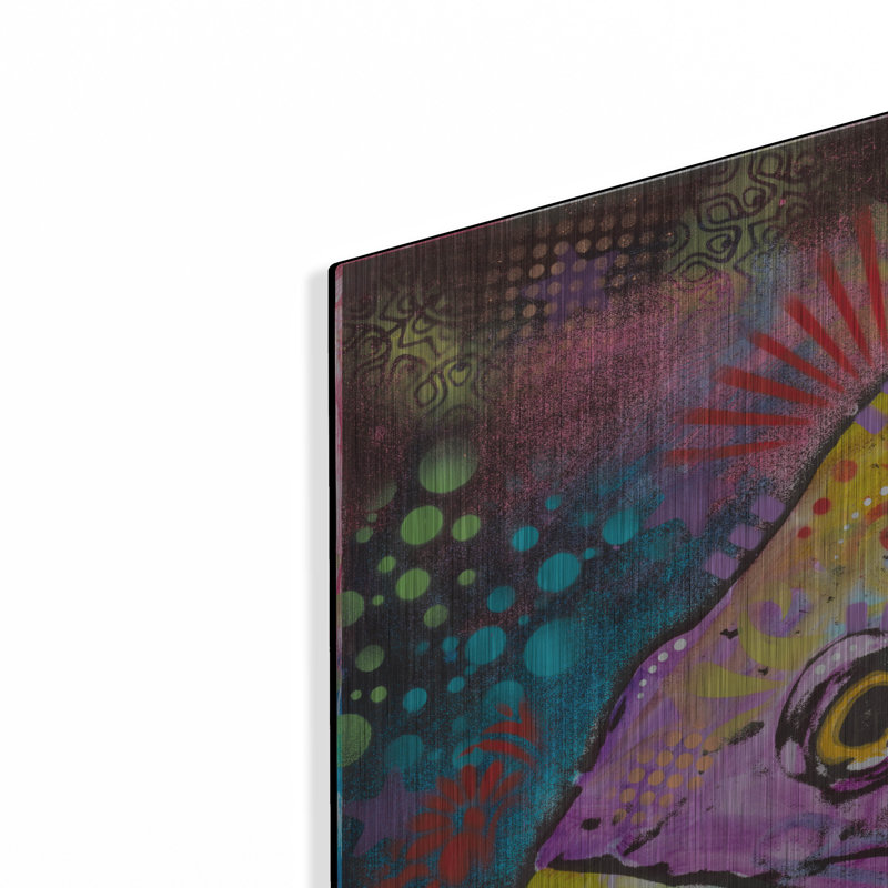 Art mural en métal Rosecliff Heights «Glub» par Dean Russo, H 24 po x l 36 po