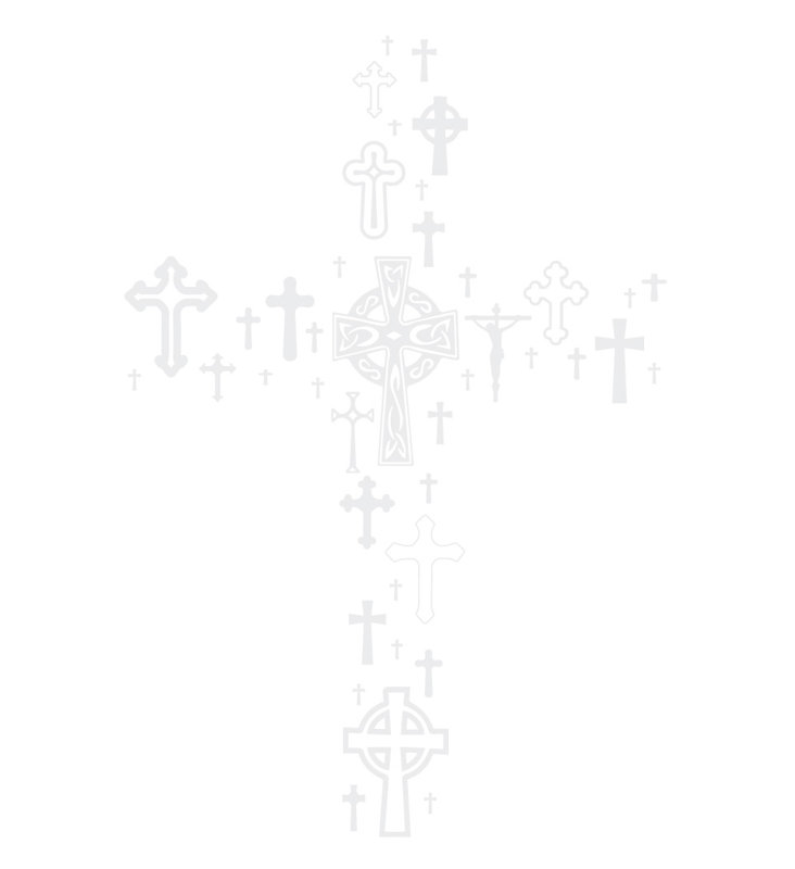 Décalcomanie murale cross collection, H 36 po x l 24 po x P 0,01 po, Blanc