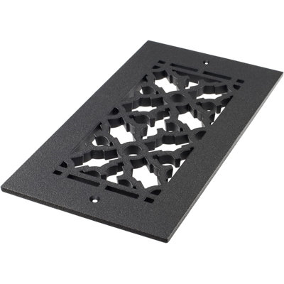 Reggio Register Scroll Cast Iron Floor Grille with Mounting Holes