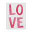 « love rose », art textuel sur toile tendue-26854886
