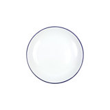 Vintage Coupe Salad Plates, Black Rim