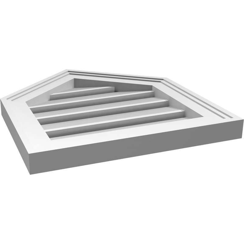 Pente fonctionnelle en uréthane à hauteur de sommet 10 po, brun clair apprêté, H 18 po x l 16 po x P 1,5 po