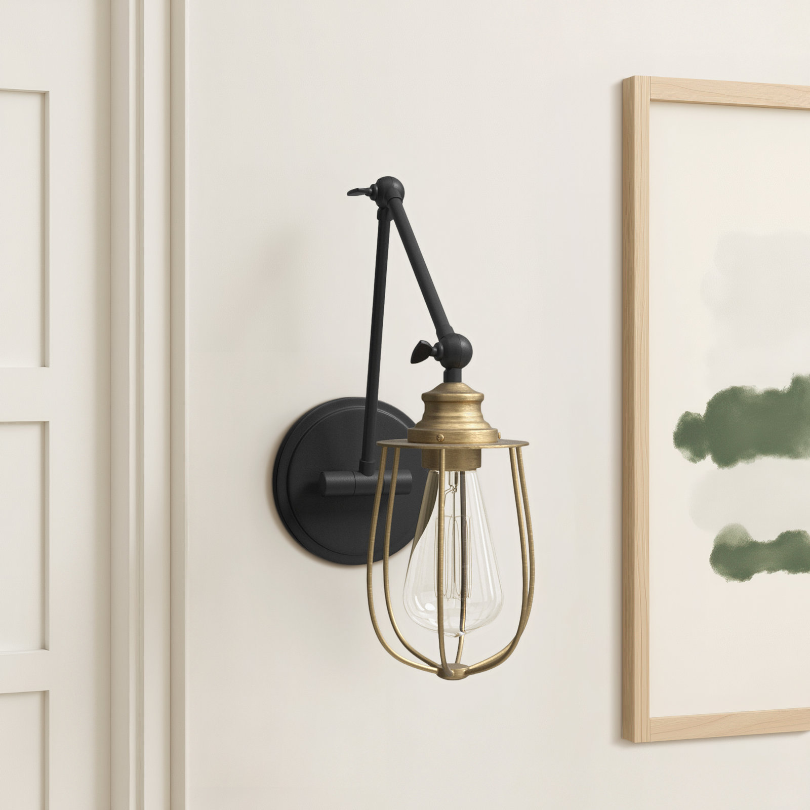 Ivan Single Light Dimmable Swing Arm Sconce