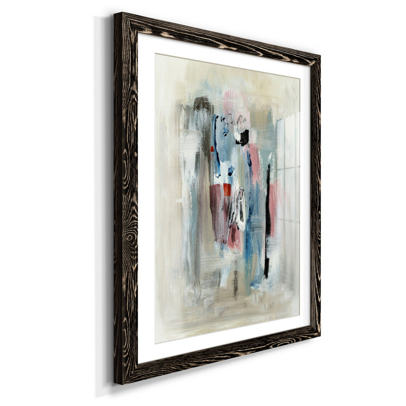 Mission Beach - reproduction d'art, H 37,5 po x l 27,5 po x P 1,5 po, Papier encadré noir, Blanc