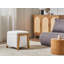 45cm Wide Square Solid Colour Pouffe Ottoman with Storage-1935768724
