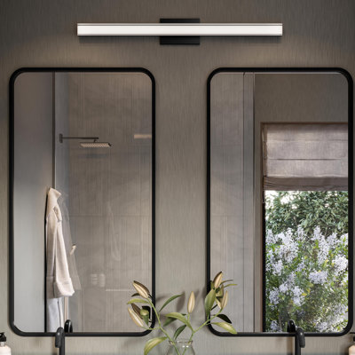 Phase 6.3 Collection 36" 5CCT Integrated LED Black Linear Vanity Light
