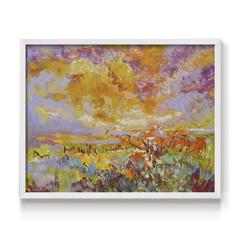 Radiance Remembered -Framed Print - Restickable, 22" H x 28" W, White