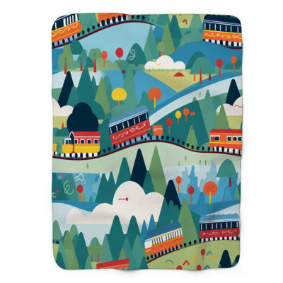 Continuous Graphics - 1 Piece Premium Sherpa Blanket