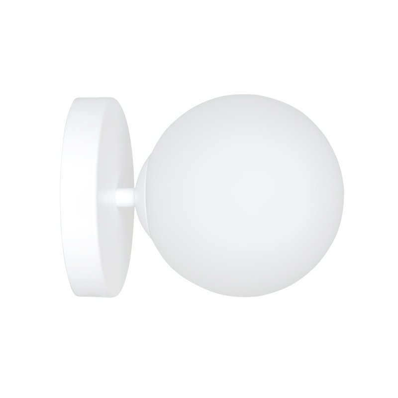 Gaen Steel Flush Mounted Sconce, White