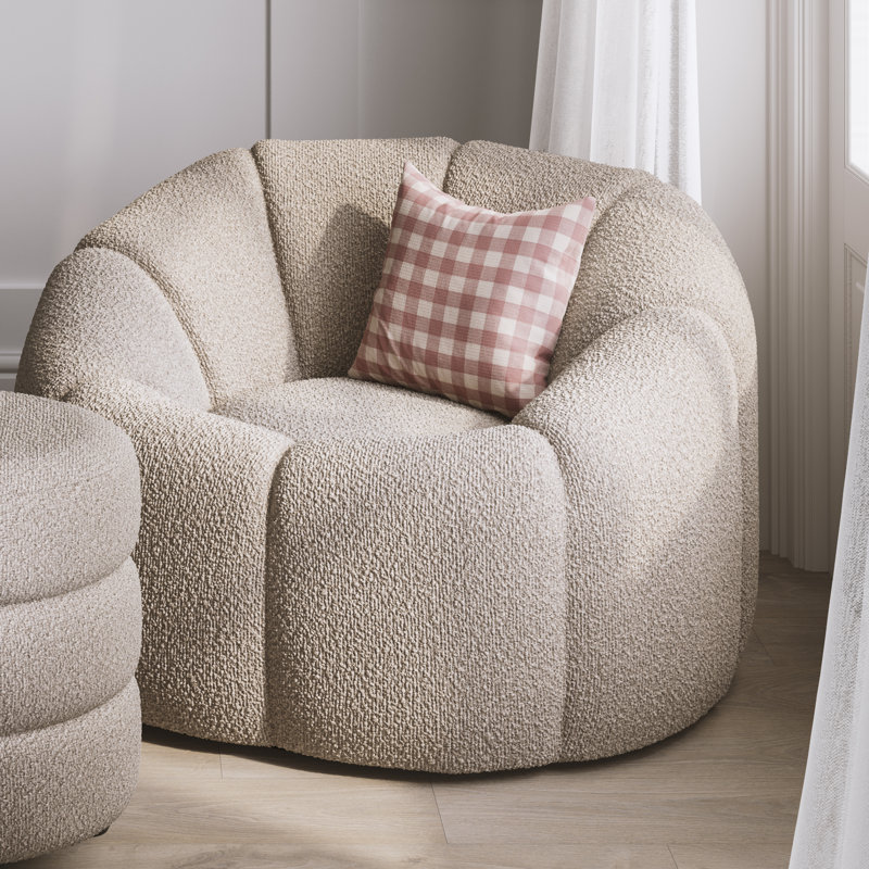 Themis Buff Swivel Chair, Buff