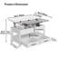 Lift Top Four Leg Coffee Table with Storage-1965967188