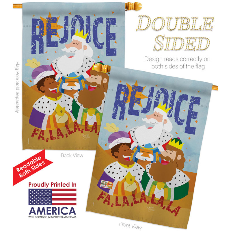 Double Sided 40'' H x 28'' W Polyester House Flag