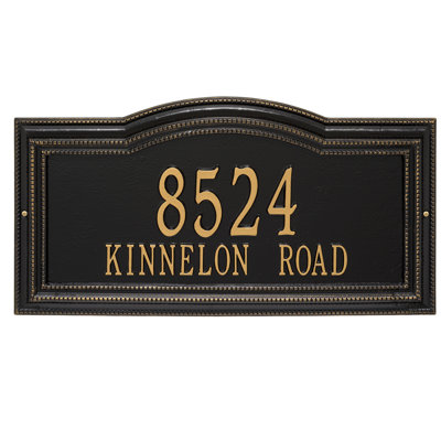 Signature Series 2-Line Wall Address Plaque