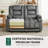 Electric Reclining Loveseat Sofa with Heat and Massage, Fabric Power Loveseat Recliner-90625493