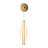 Agnes 23-in Brushed Gold Dimmable LED Wall Sconce
