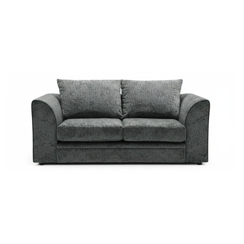 2 Seater Chenille Sofa, Grey