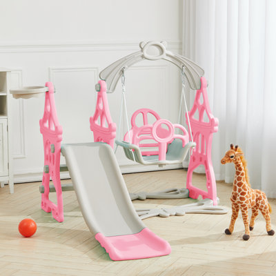 Northrup Zoomie Kids Plastic Swing Set with 1 Swing(s) , 1 Slide(s)