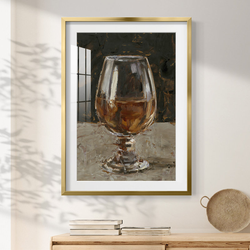 Terracotta Drift II -Gallery Wrapped Canvas, 25.5" H x 17.5" W, Gold