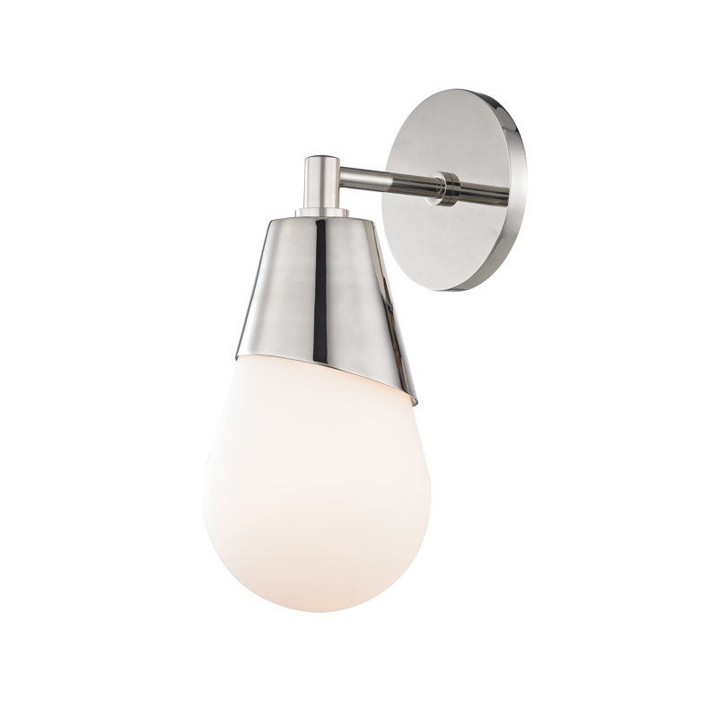 Orwin Armed Sconce, Polished Nickel