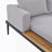 Outdoor Daybed Patio Metal Daybed With Wood Topped Side Spaces  For Drinks, Chaise Lounges-423894238