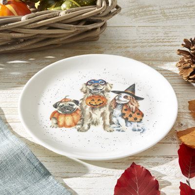 Little Wren Wrendale Designs Trick Or Treat Coupe Plate