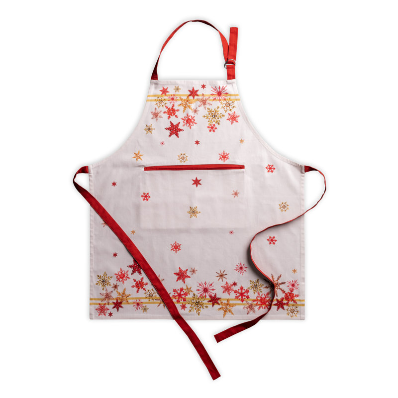 Tablier 100% coton Maison d'Hermine Crystal Star - 27,5 po x 31,5 po