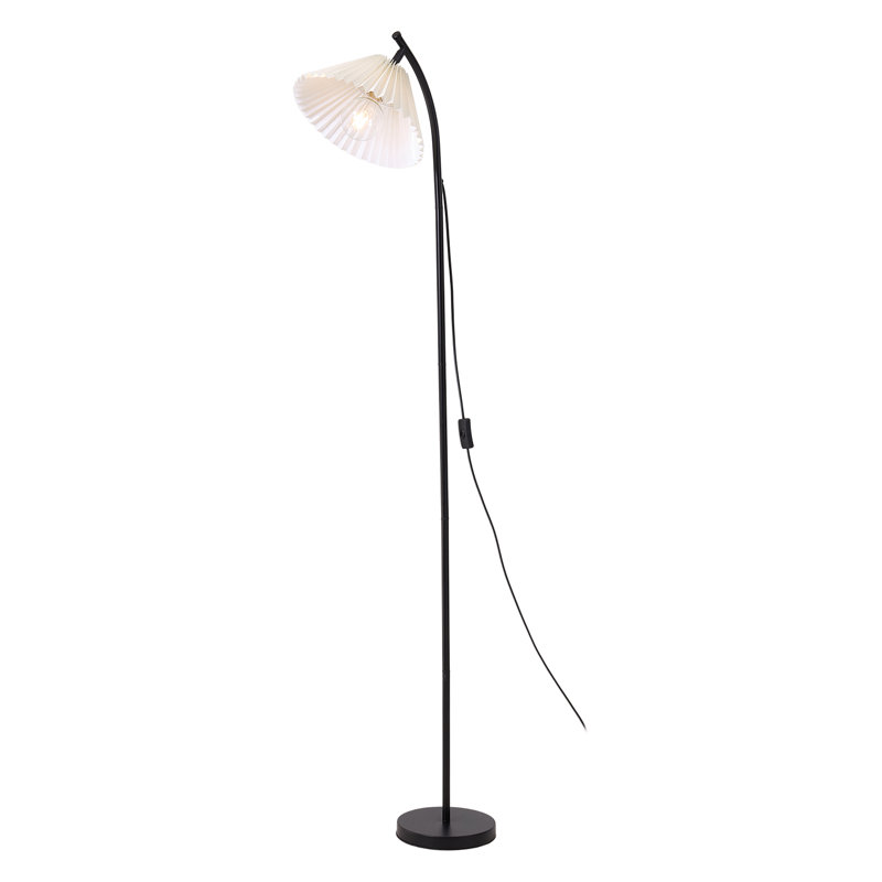 157cm Polished LED Torchiere Floor Lamp with USB and Outlet