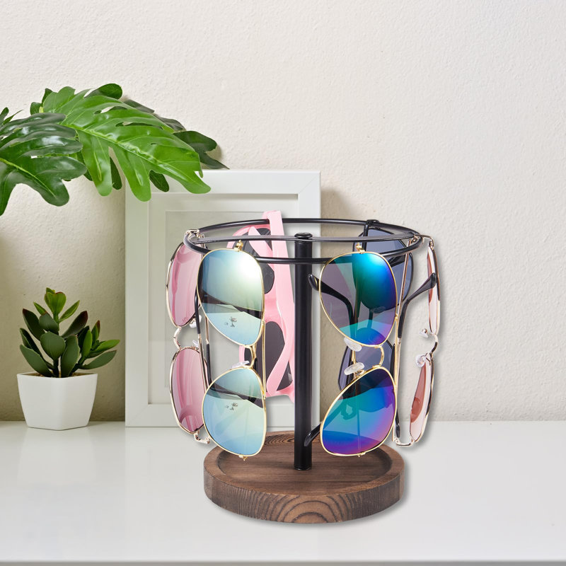 Porte-lunettes en bois pour organisateur de lunettes de soleil