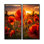 Décoration murale coquelicots rouges avec coucher de soleil II - Coquelicots floraux