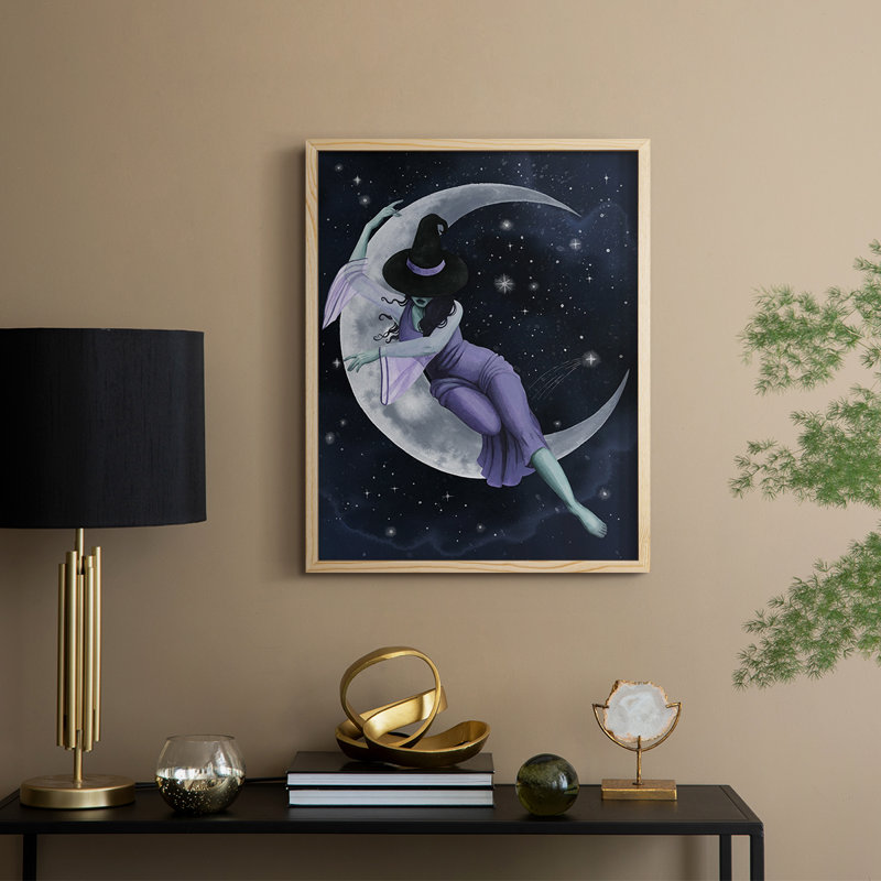 Star Sorceress II Framed Print - Solid Wood, 21" H x 17" W