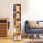 Keshigan 5 Tier Floor Standing Rotating Bookcase