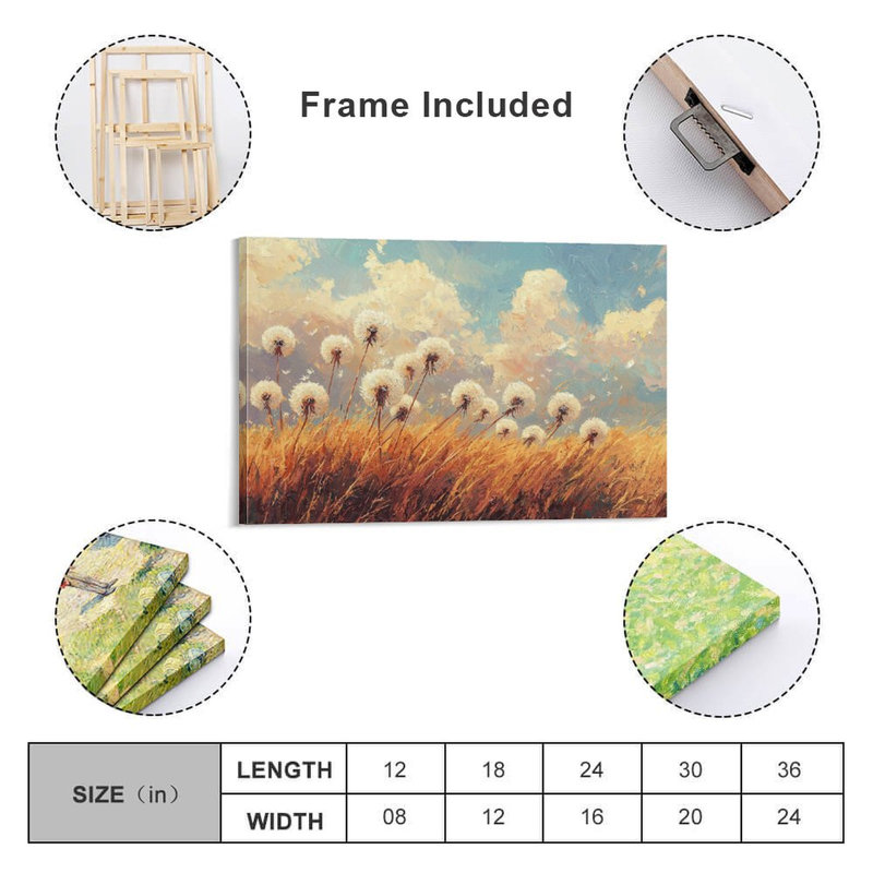 Art mural encadré 16 "x 24" avec cadre en bois, prêt à être accroché, 16 po x 24 po