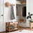 Shoe Bench With Lift-Top Hidden Storage-301030924
