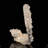 Apophyllite "Lollipop" with Calcite over Agate Stalactite