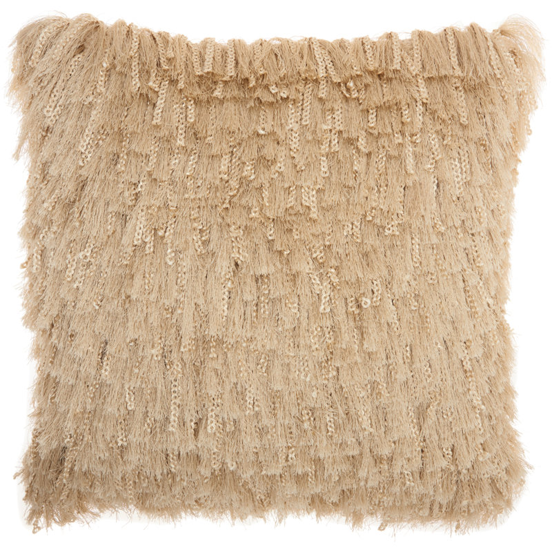Housse de coussin carré et insert, Beige