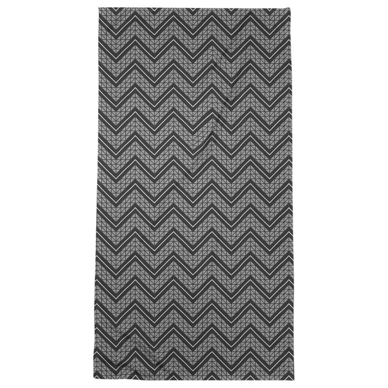 Serviette de plage Stephenie, Noir / gris