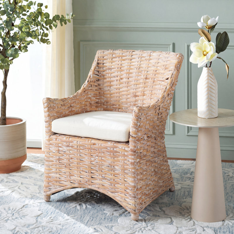 Fauteuil Willow, Blanc délavé / blanc