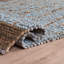 Tapis géométrique en jute / coton tissé à la main Alegria-804950279
