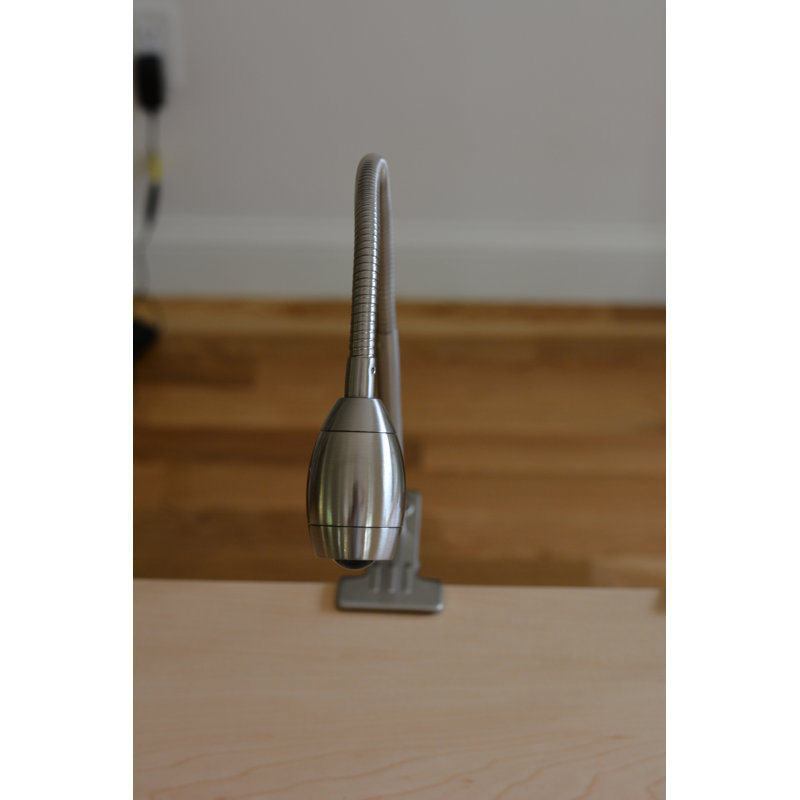 Solari Adjustable Metal Desk Lamp, Nickel