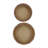 S/2 Wood Box L:9.5x9.5x5.5" S:8x8x4.5"