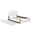 Lit plateforme double avec lit gigogne