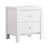 Elegant White Transitional Nightstand