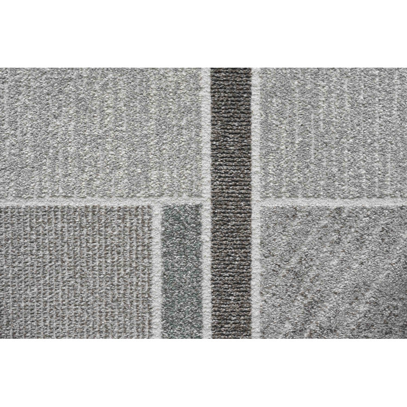 Toney Geometric Area Rug, Rectangle 80 x 150cm