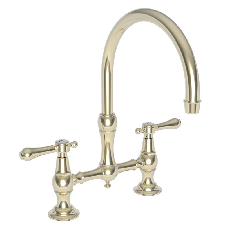 Chesterfield Bridge Faucet, French Gold (PVD)