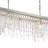 Meily 6 Light Antique Silver Linear Chandelier